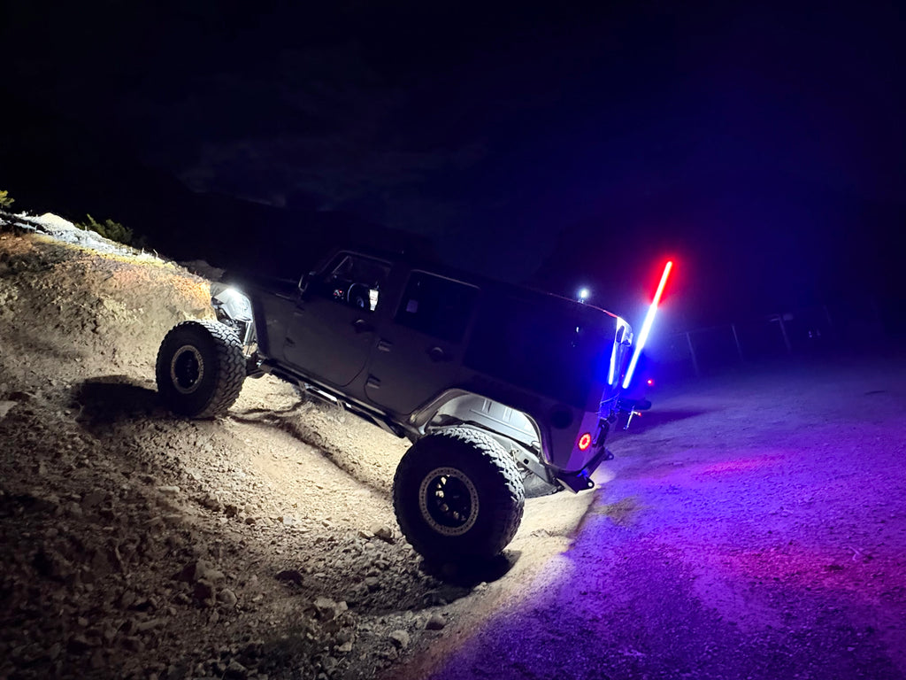 Red White Blue 4ft Whips